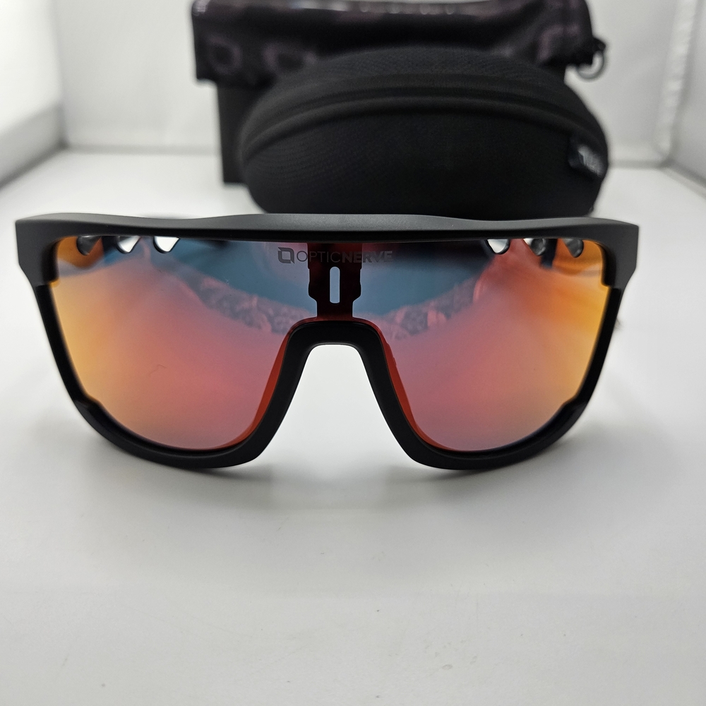 Optic Nerve Black and Red Sunglasses